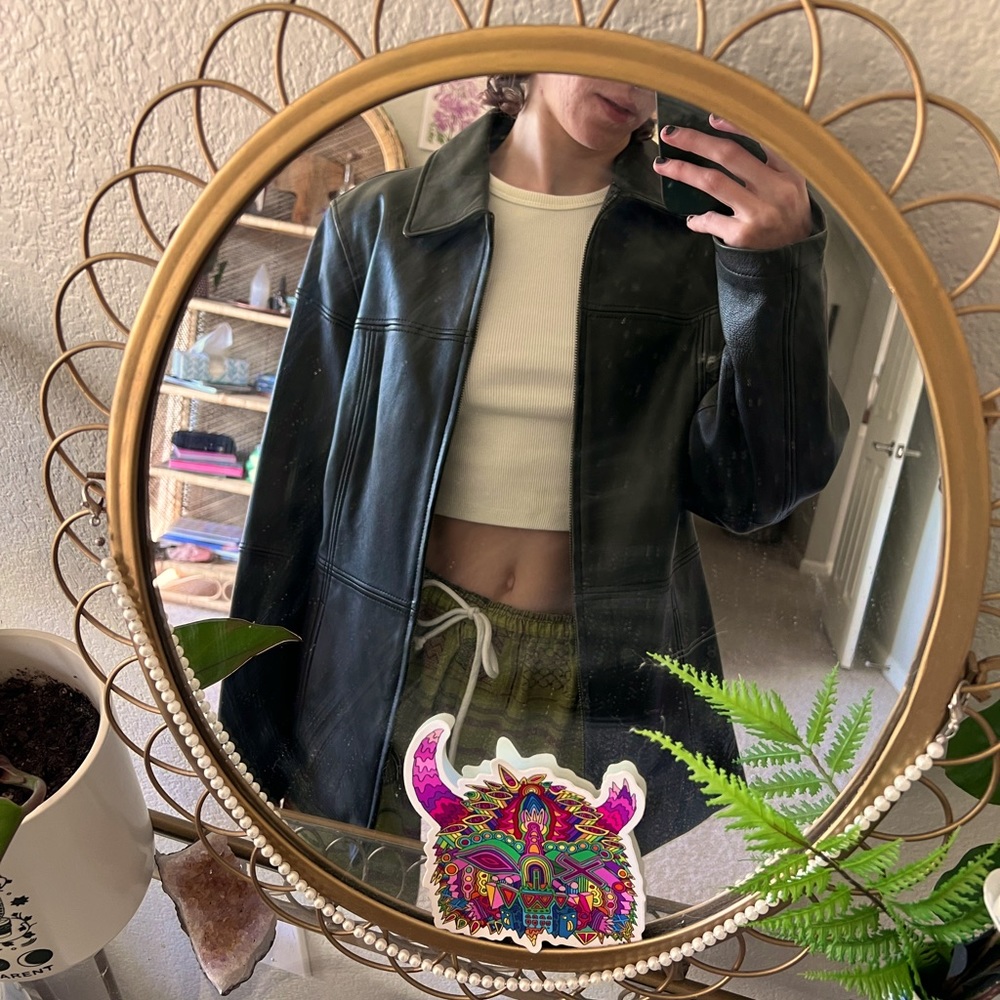 Vintage Esprit Leather Jacket Size M